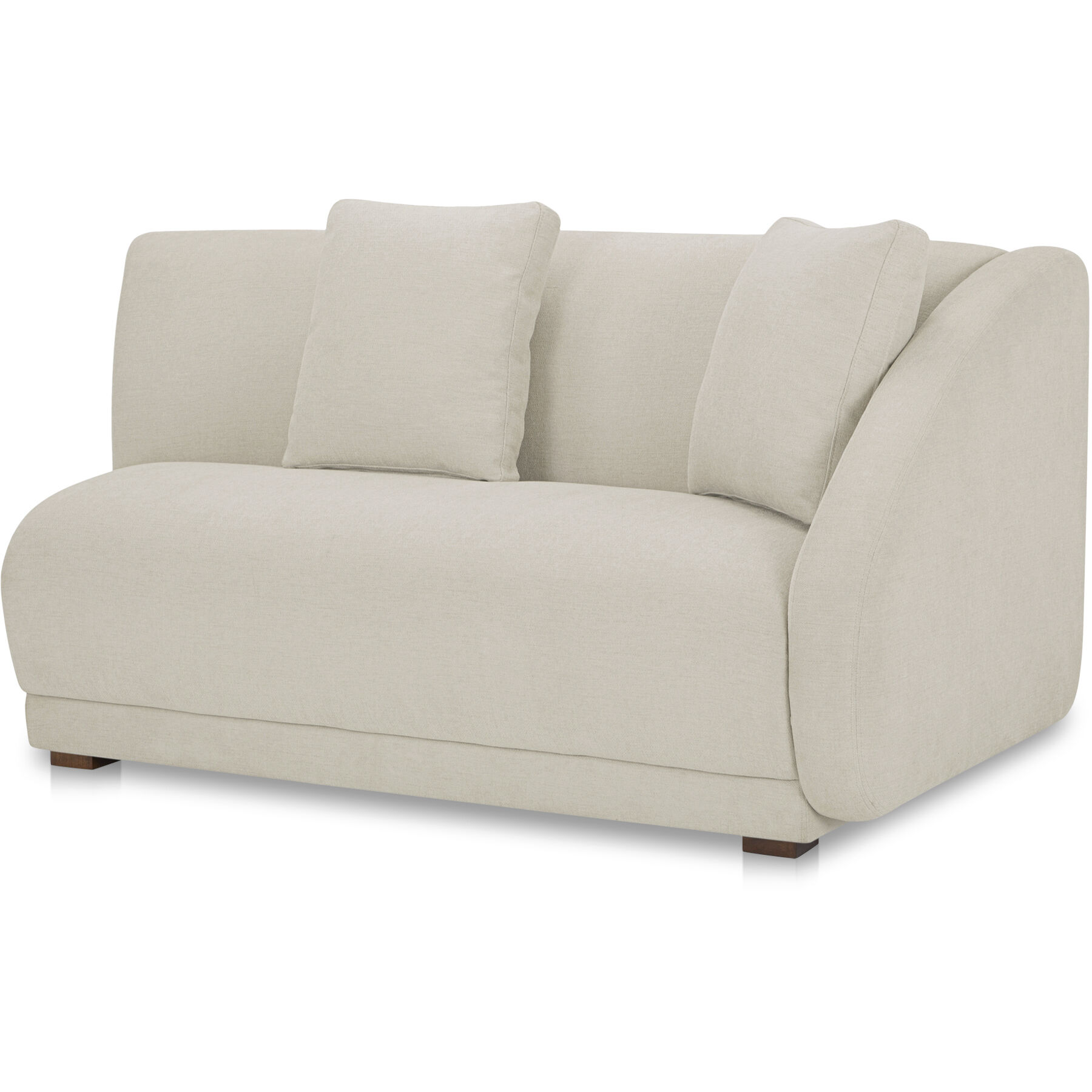 Fraser White Right Arm Facing Sofa